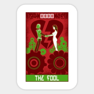 Robo Tarot: The Fool v3 Sticker